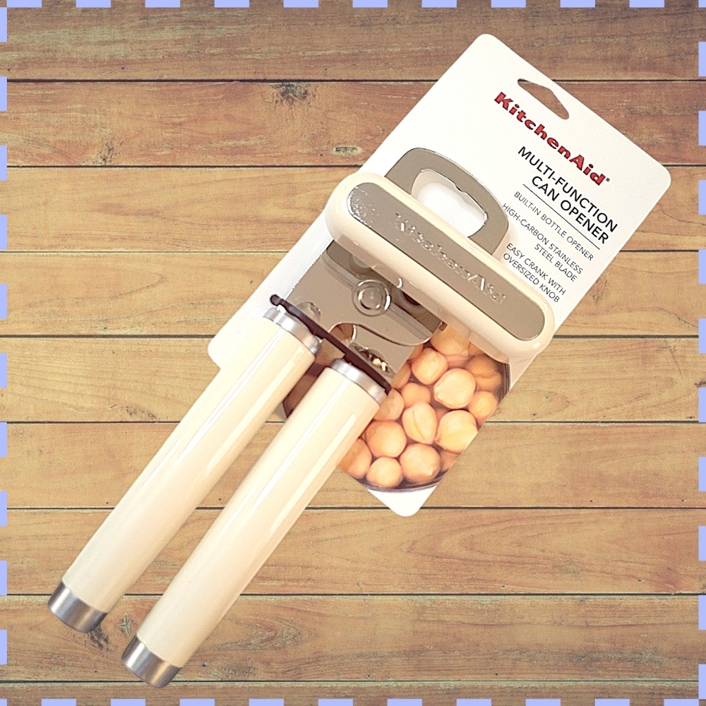 KitchenAid Almond Cream Color Multi-function Can Opener - NWT